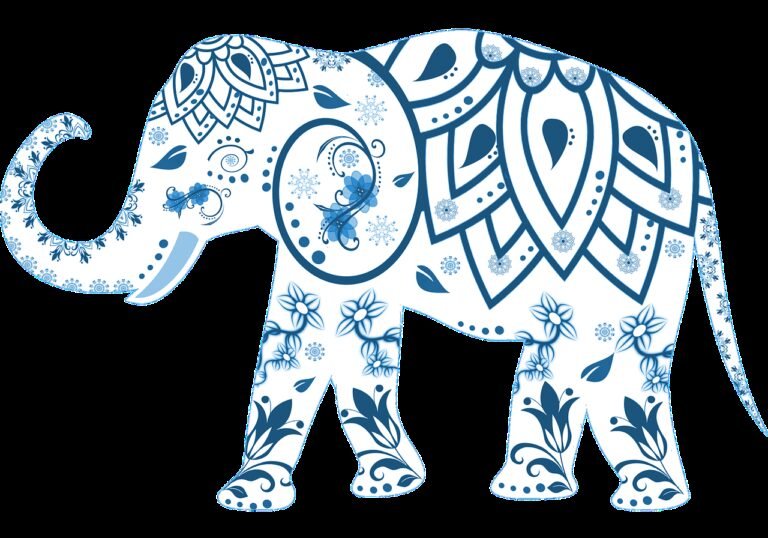 elephant, decorated, animal