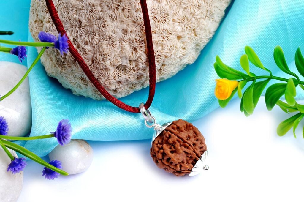 Nepali Rudraksha in Silver Pendant